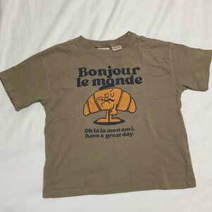 ZARA 4 Bonjour le monde Graphic Tee